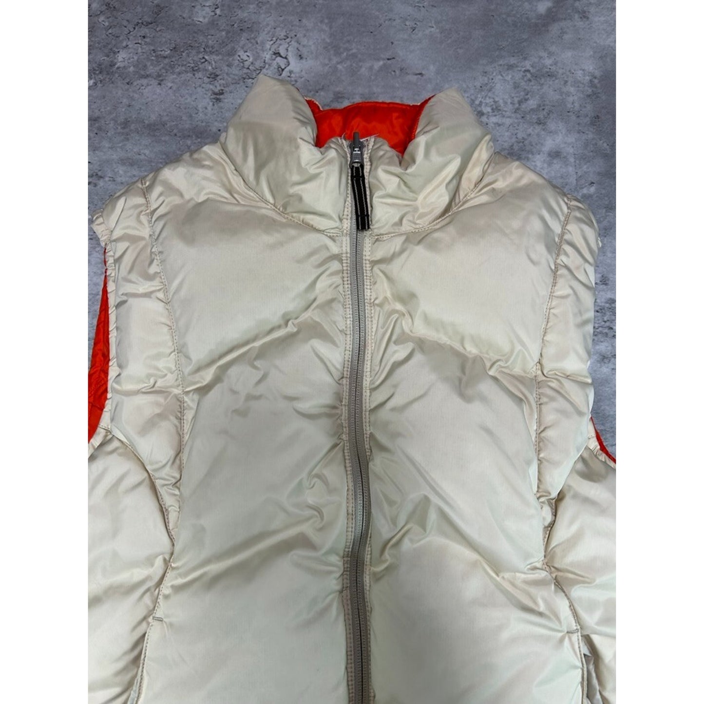 Vintage 2000s Nike Embroidered Swoosh Reversible Puffer Vest Size Small