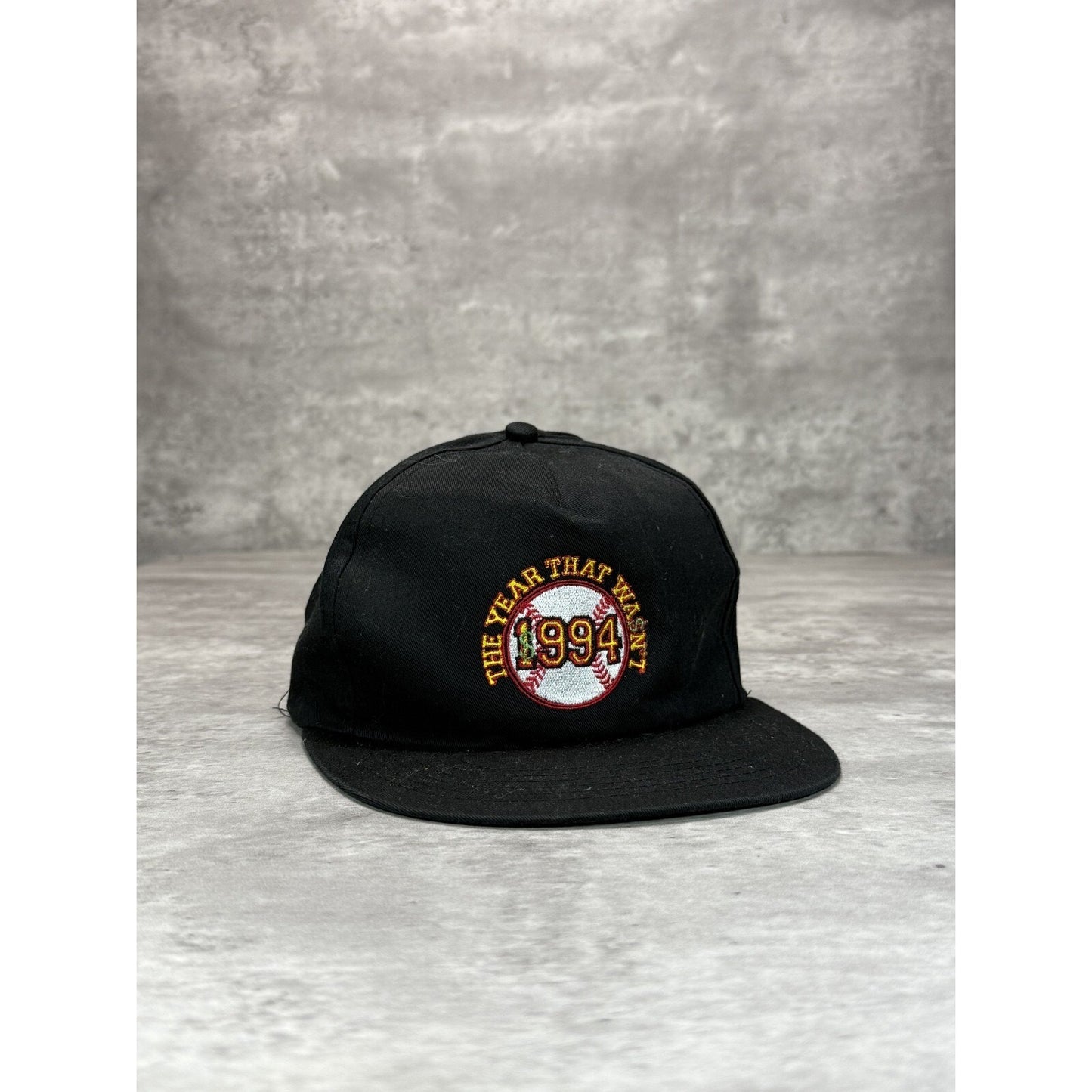 Vintage 1994 MLB The Year That Wasnt Baseball Embroidered Snapback Hat OSFA