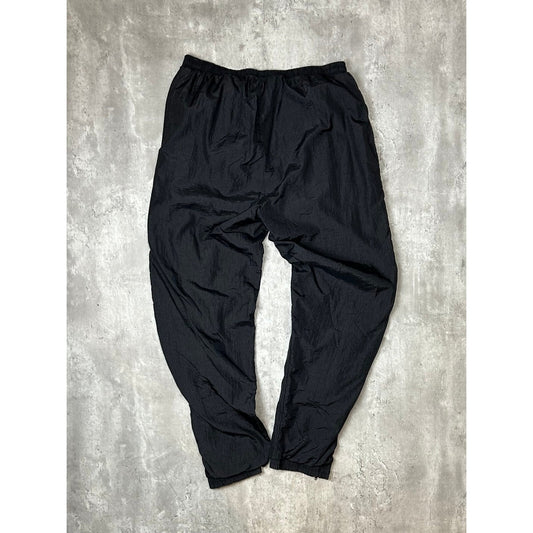 Vintage 90s Umbro Embroidered Logo Nylon Track Pants Size Large Black
