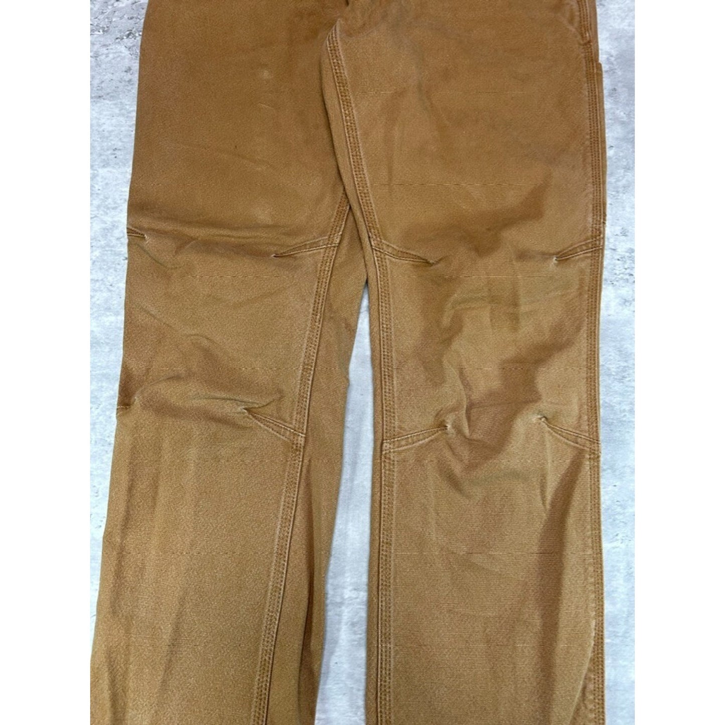 Carhartt Straight Fit Canvas Workwear Carpenter Pants Size 32 Beige