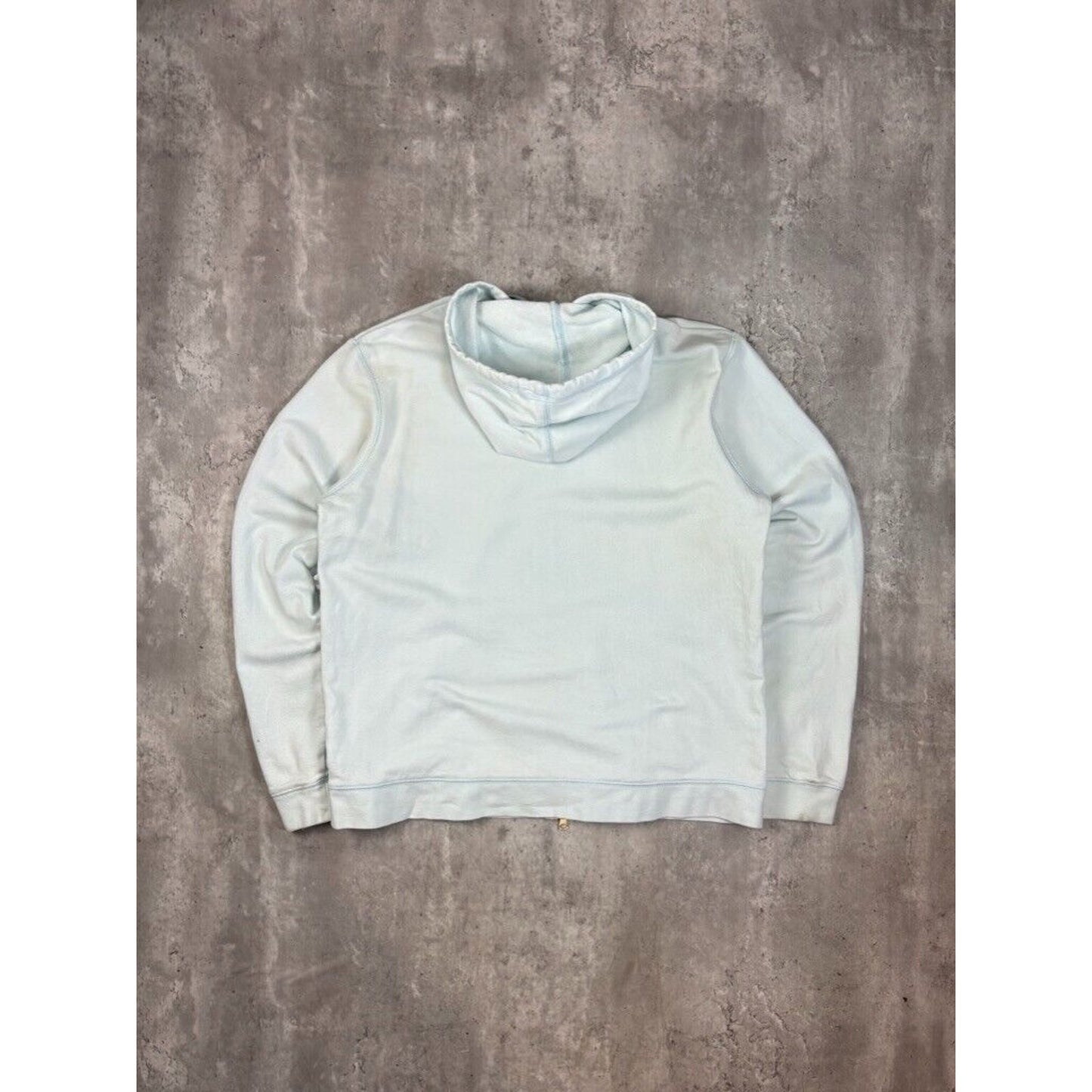 Vintage Womens Nike Tonal Embroidered Swoosh Full Zip Hooded Sweatshirt Size XL