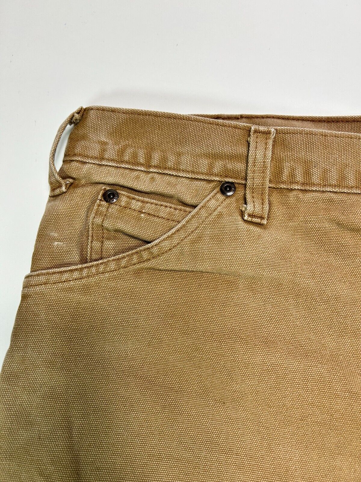Vintage Dickies Canvas Work Wear Carpenter Pants Size 40W Beige
