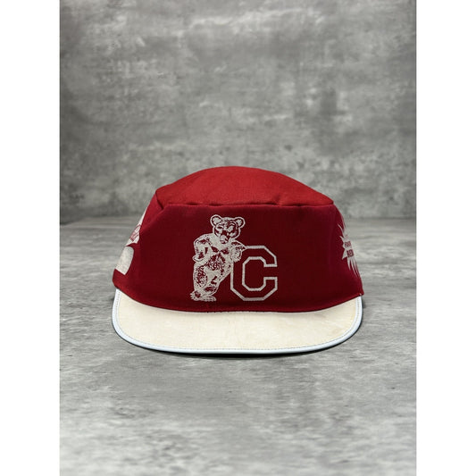 Vintage 80s Cornell Big Red NCAA Collegiate Graphic Fitted Hat OSFA