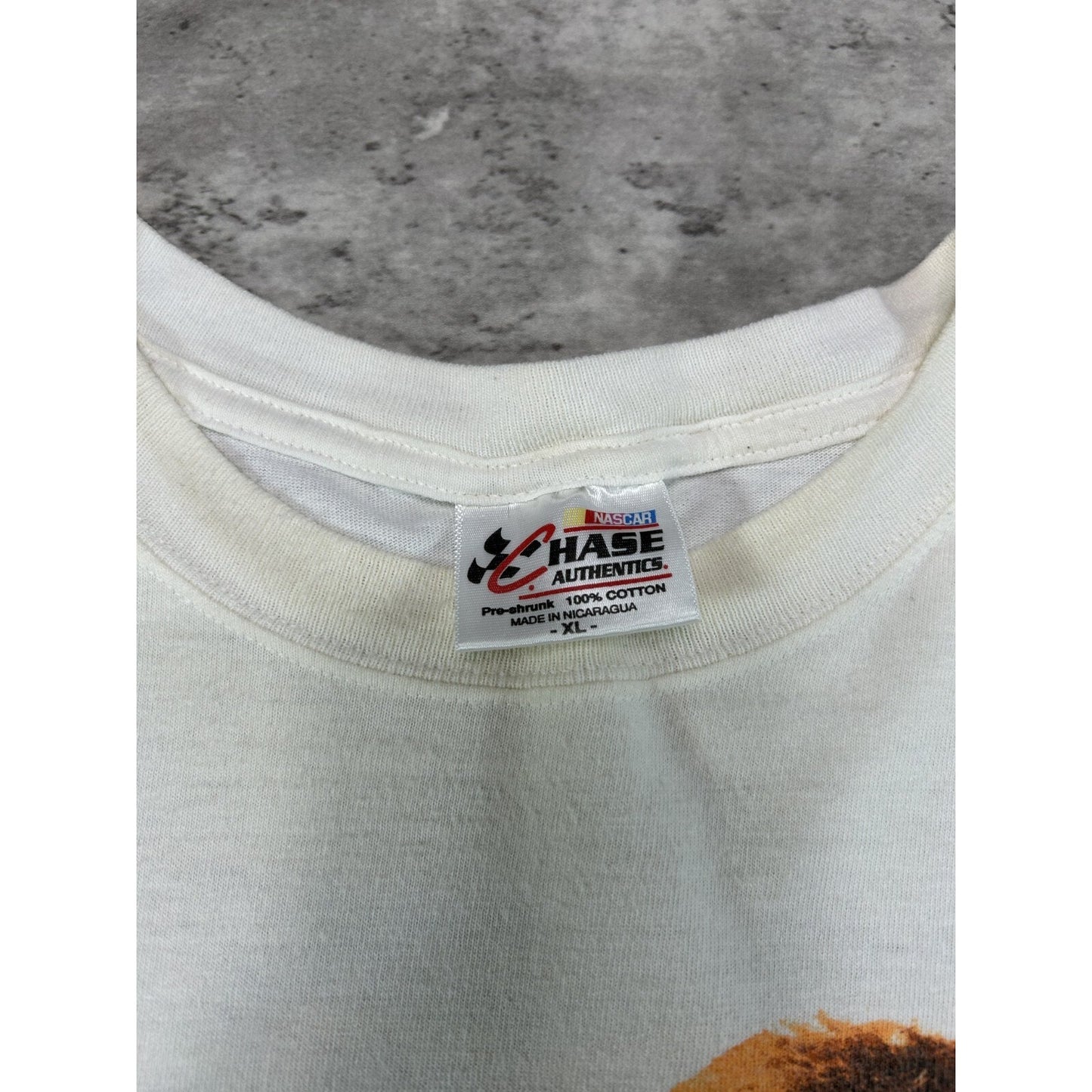 Vintage Jeff Burton #31 Nascar Big Graphic AT&T T-Shirt Size XL White