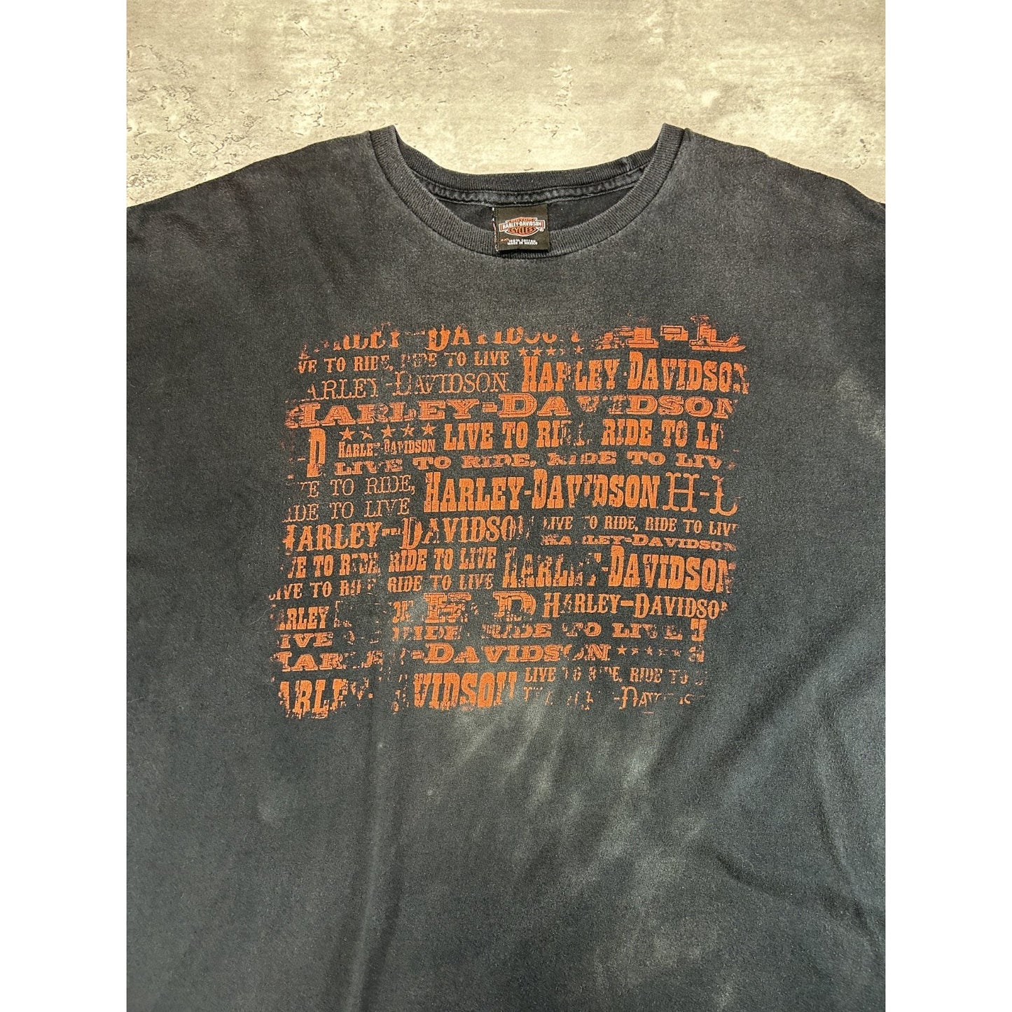 Harley Davidson Motorcycles Classic Logo Spellout Graphic T-Shirt Size 3XL