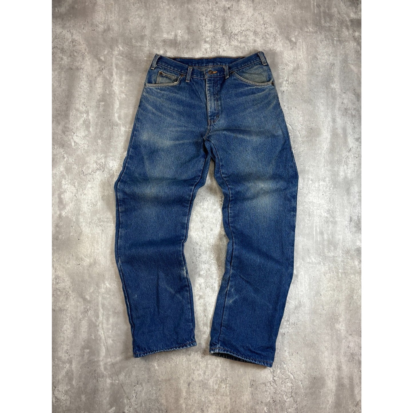 Vintage Dickies Dark Wash Denim Workwear Pants Size 33 Blue
