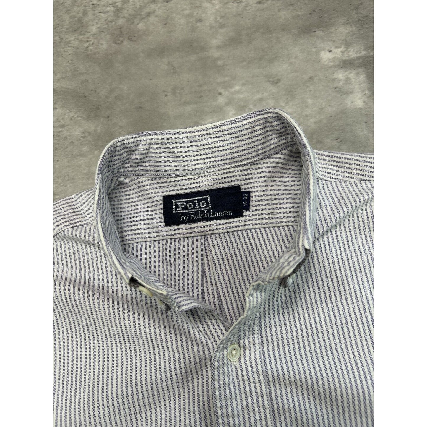 Vintage Polo Ralph Lauren Embroidered Pony Long Sleeve Button Up Shirt Size XL