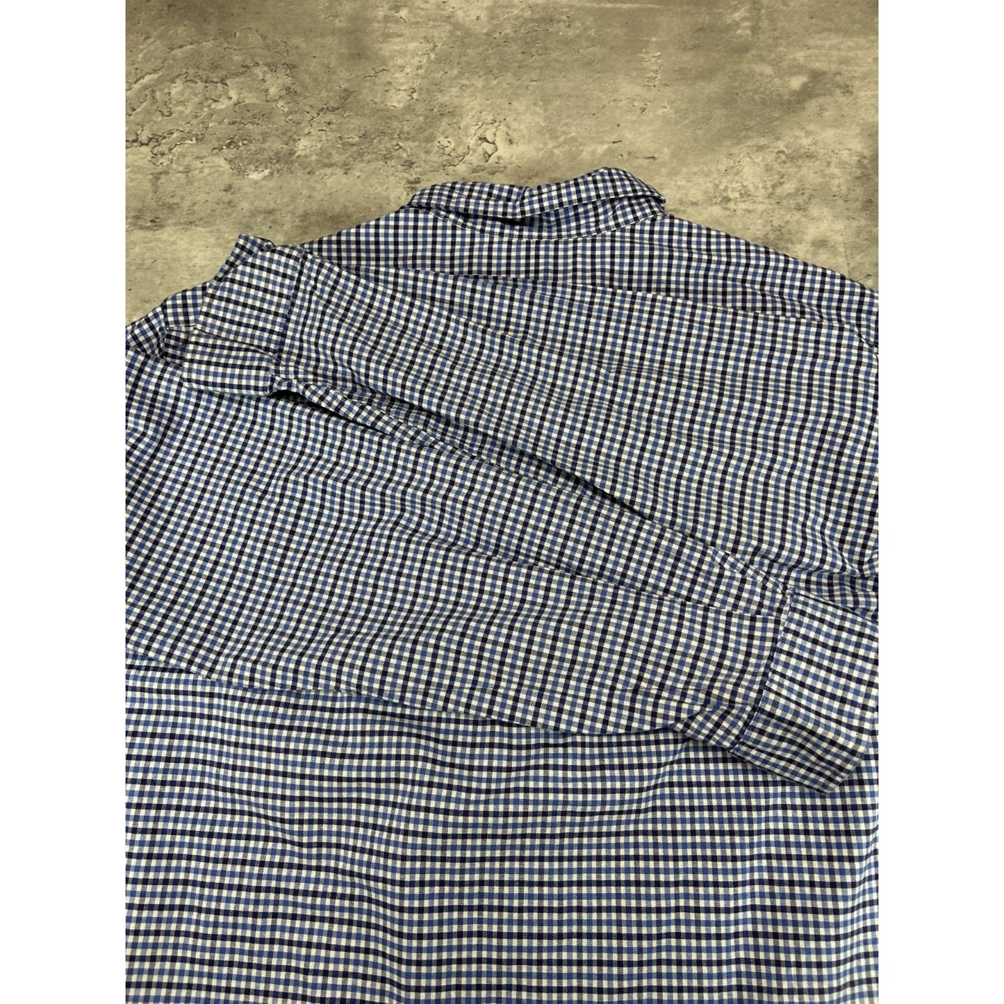Vintage Polo Ralph Lauren Plaid Print Reworked Cropped Button Up Shirt Sz XL