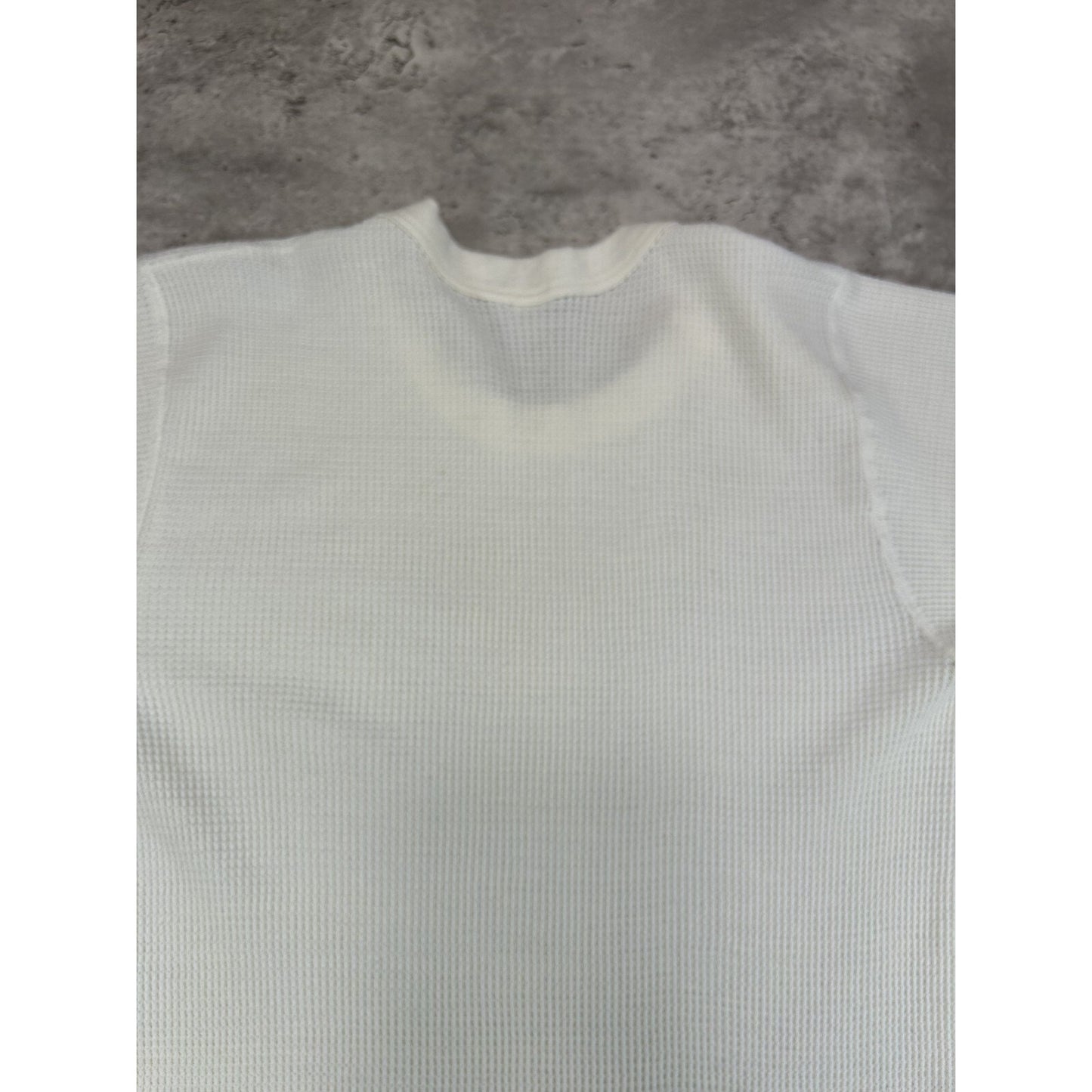 Vintage 70s Fruit Of The Loom Thermal Print Long Sleeve T-Shirt Size Medium