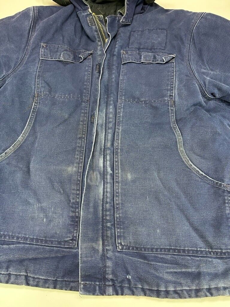 Vintage Carhartt Canvas Workwear Hooded Arctic Jacket Size XL