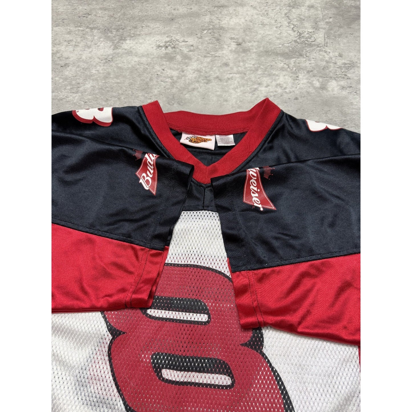 Vintage Dale Earnhardt Jr #8 Nascar Budweiser Football Jersey Size Medium