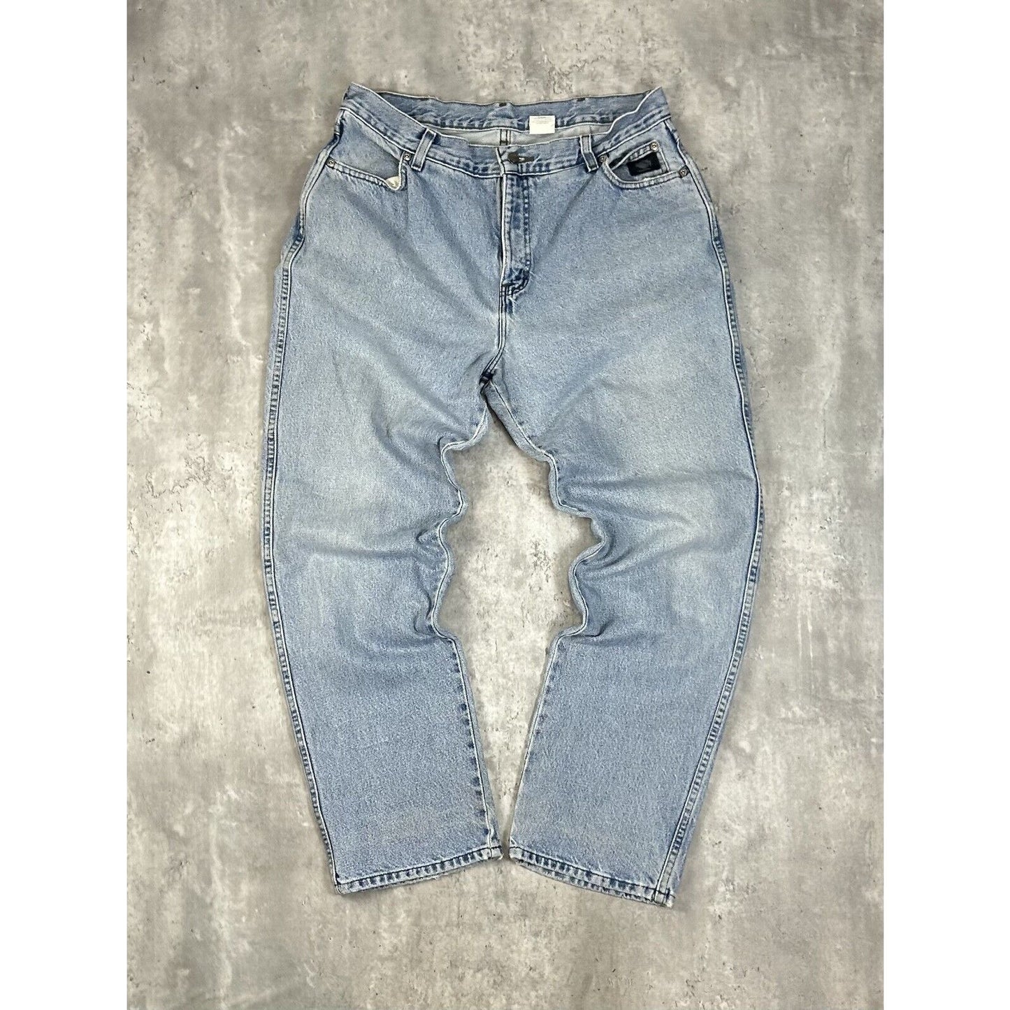 Vintage Harley Davidson Light Wash Denim Pants Size 34 Blue
