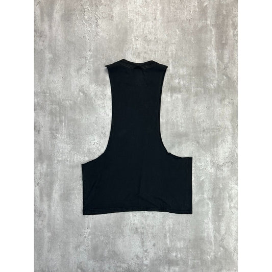 Vintage 90s Bettie Page Devil Girl Graphic Sleeveless Cut Off T-Shirt Sz Medium