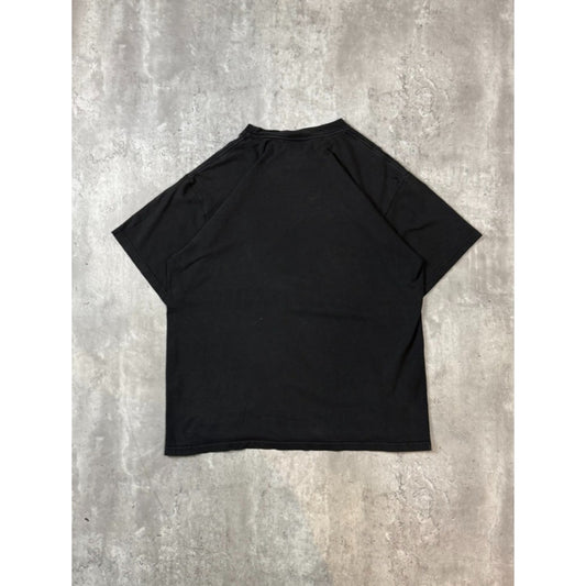 Vintage 2000s Nike Embroidered Middle Swoosh T-Shirt Size Medium Black