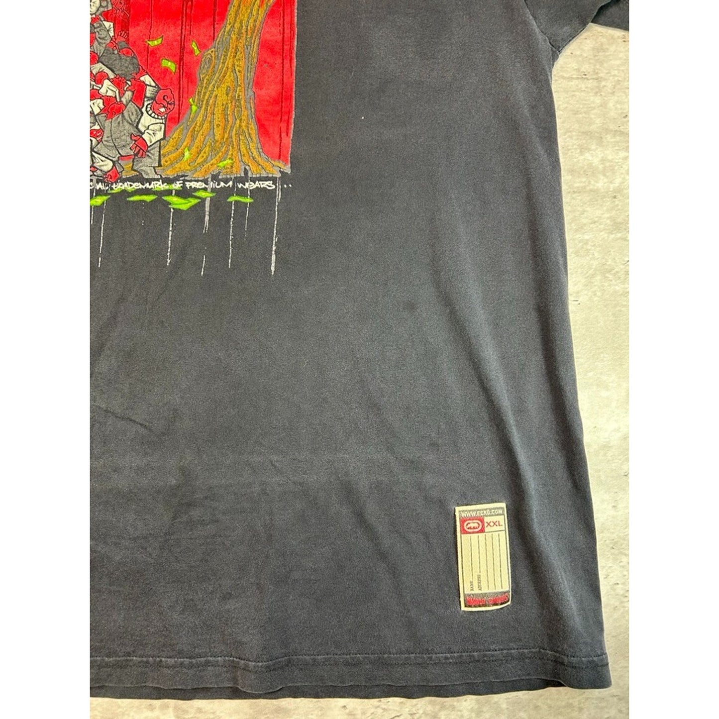 Vintage Y2K Ecko Unlimited Its Not That Deep Graffiti Graphic T-Shirt Size XXL
