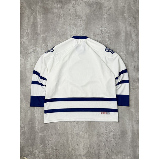 Vintage 80s Toronto Maple Leafs NHL CCM Maska Hockey Jersey Size Large