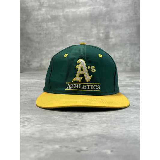 Vintage 90s Oakland Athletics MLB Embroidered Logo Snapback Hat OSFA