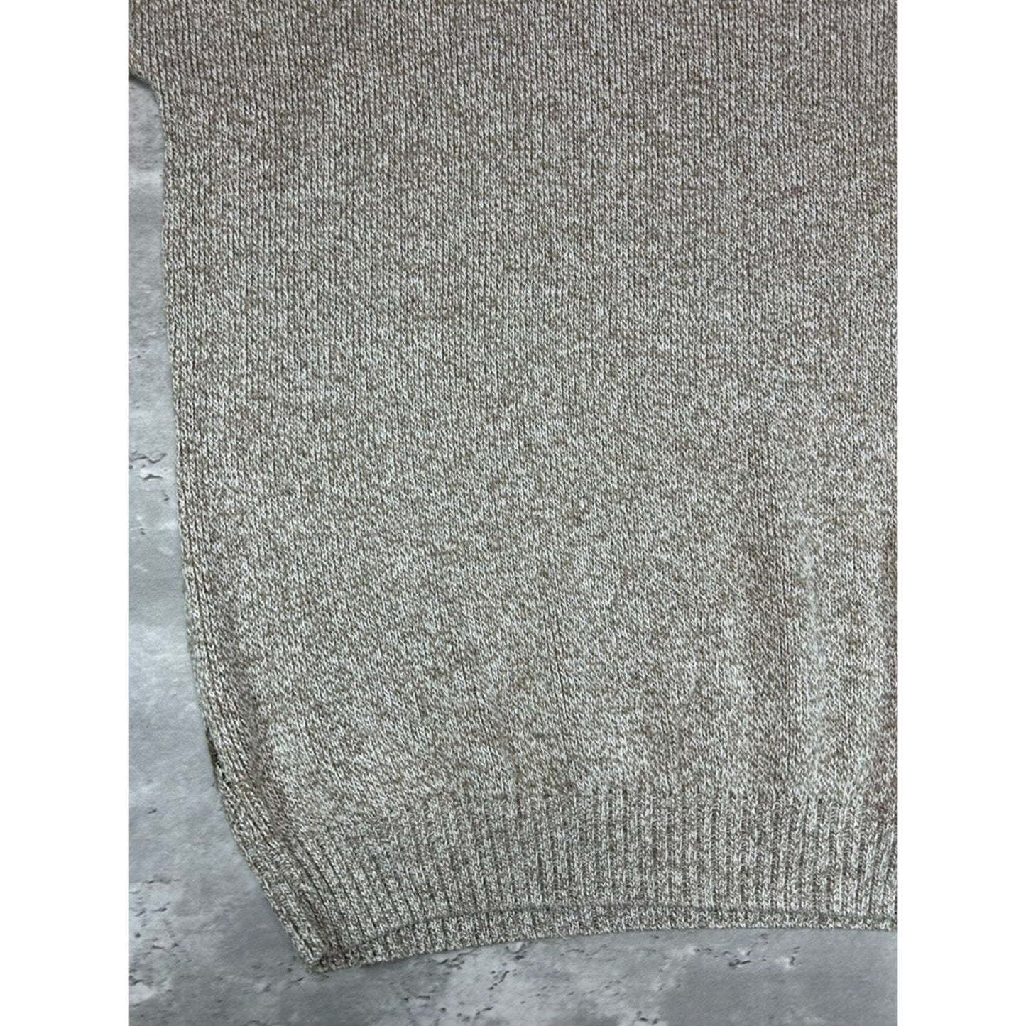 Croft And Barrow Diamond Print Earth Tones Pullover Ribbed Sweater Size Large