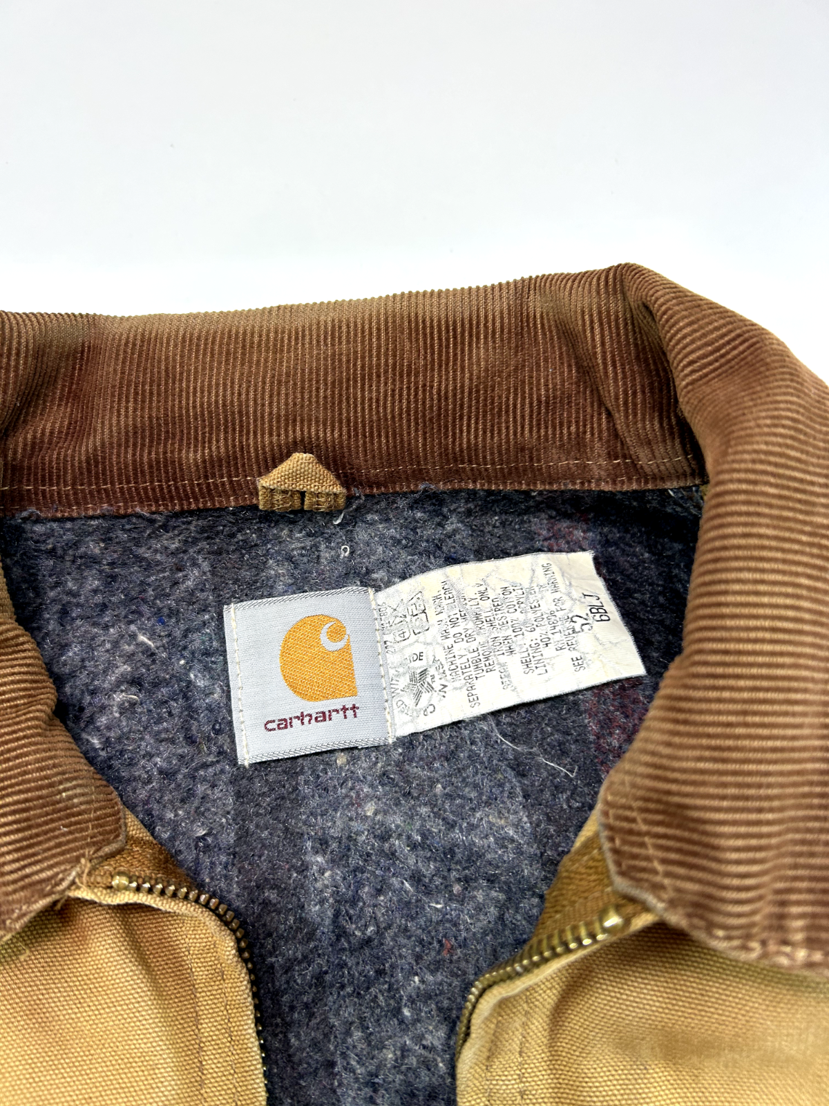 Vintage Carhartt Blanket Lined Canvas Workwear Detroit Jacket Jacket Size XL