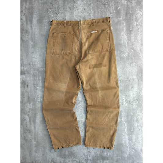 Vintage 90s Walls Blizzard Pruf Canvas Workwear Pants Size 38 Beige