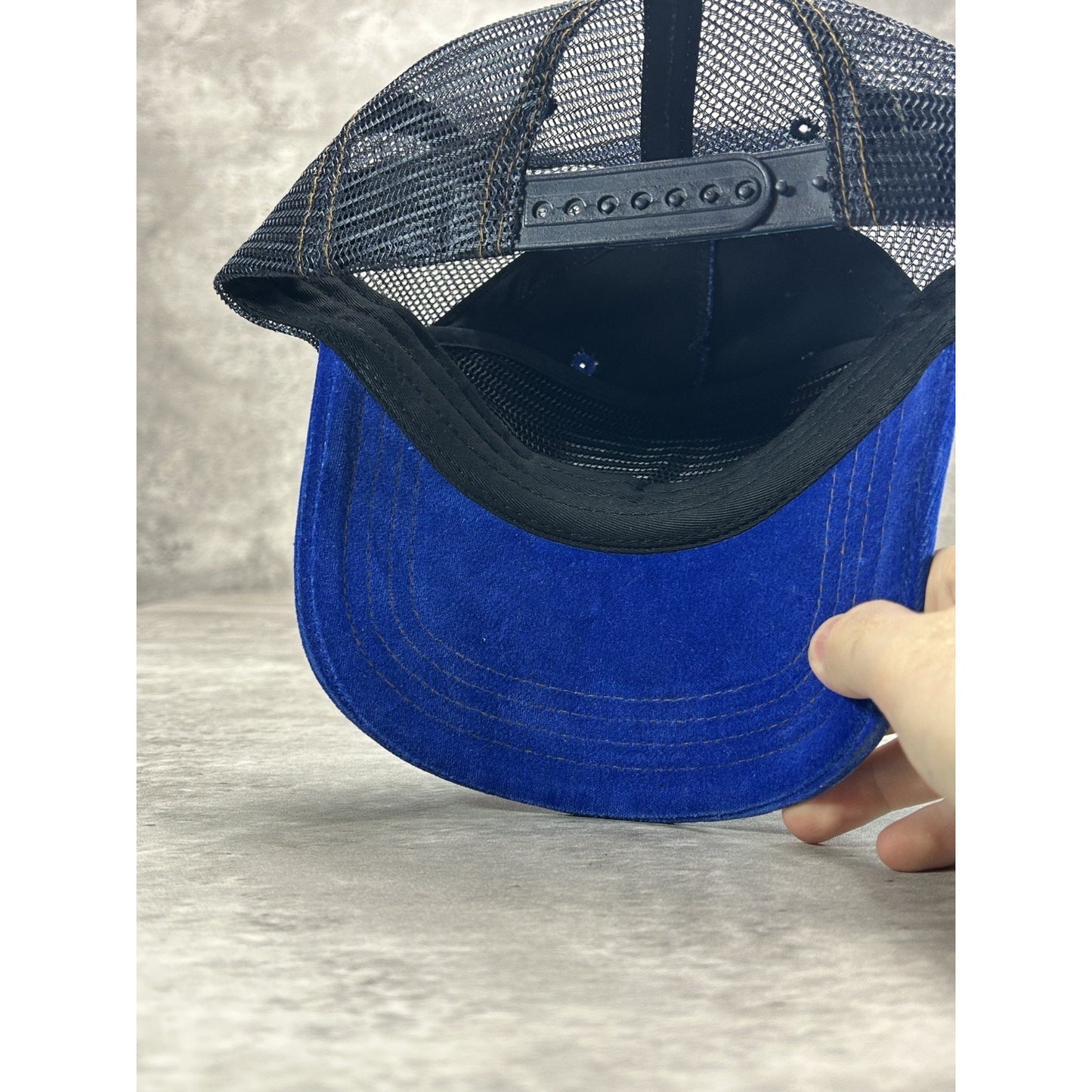 Vintage Von Dutch Embroidered Spellout Patch Trucker Snapback Hat OSFA