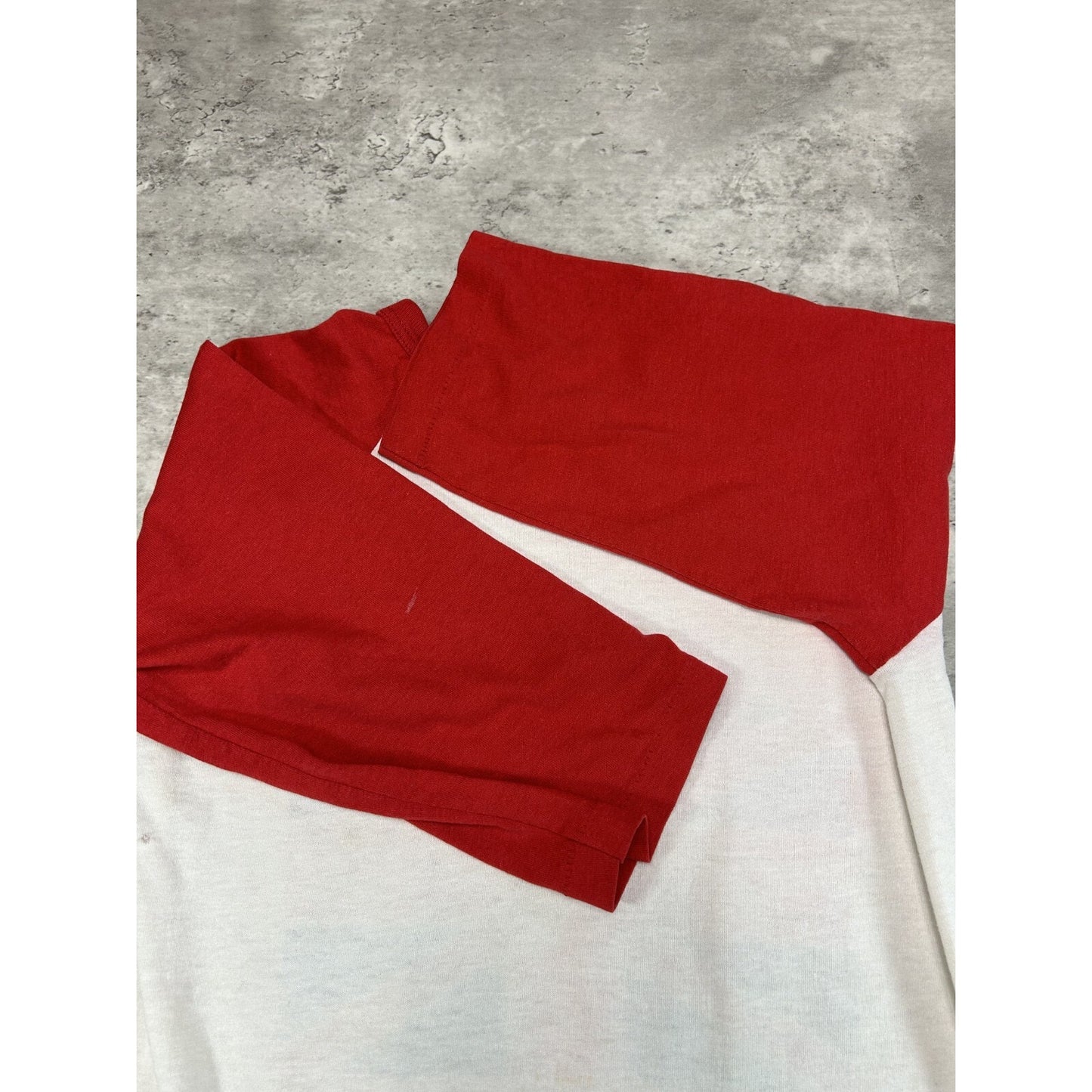 Vintage 80s The British Bulldogs Two Tone Raglan 3/4 Sleeve T-Shirt Size Small