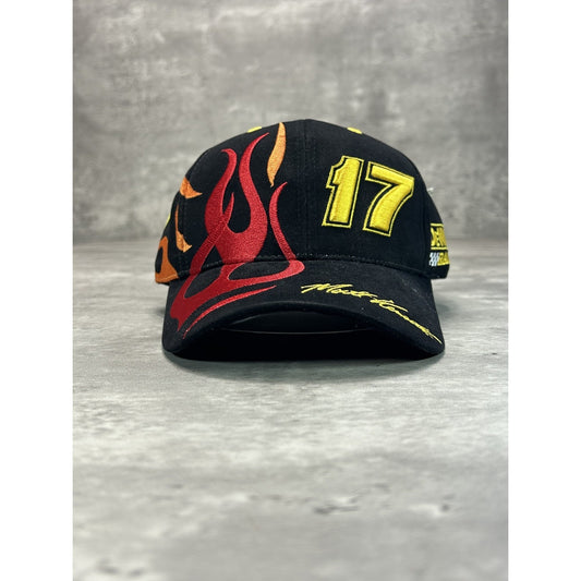 VTG Matt Kenseth #17 Dewalt Racing Nascar Embroidered Flames Strapback Hat OSFA