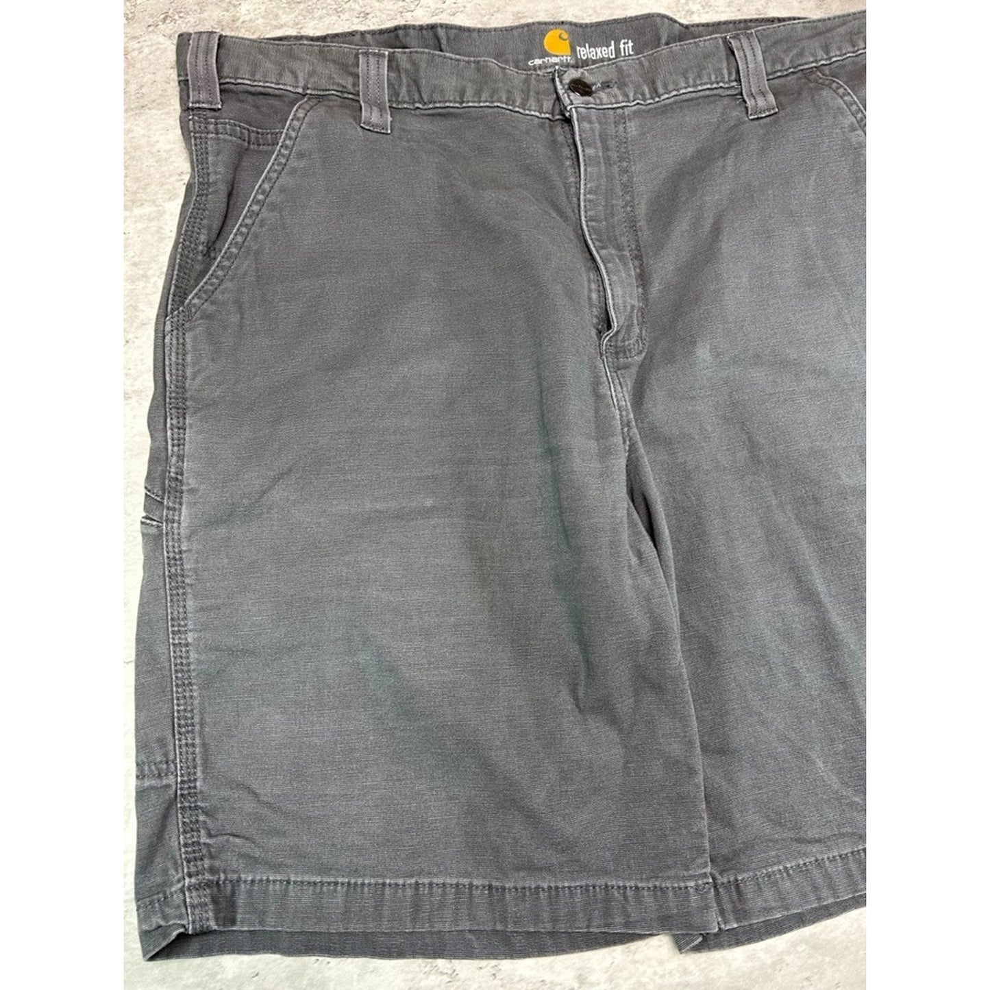 Carhartt Relaxed Fit Canvas Workwear Five Pocket Shorts Size 42 Gray