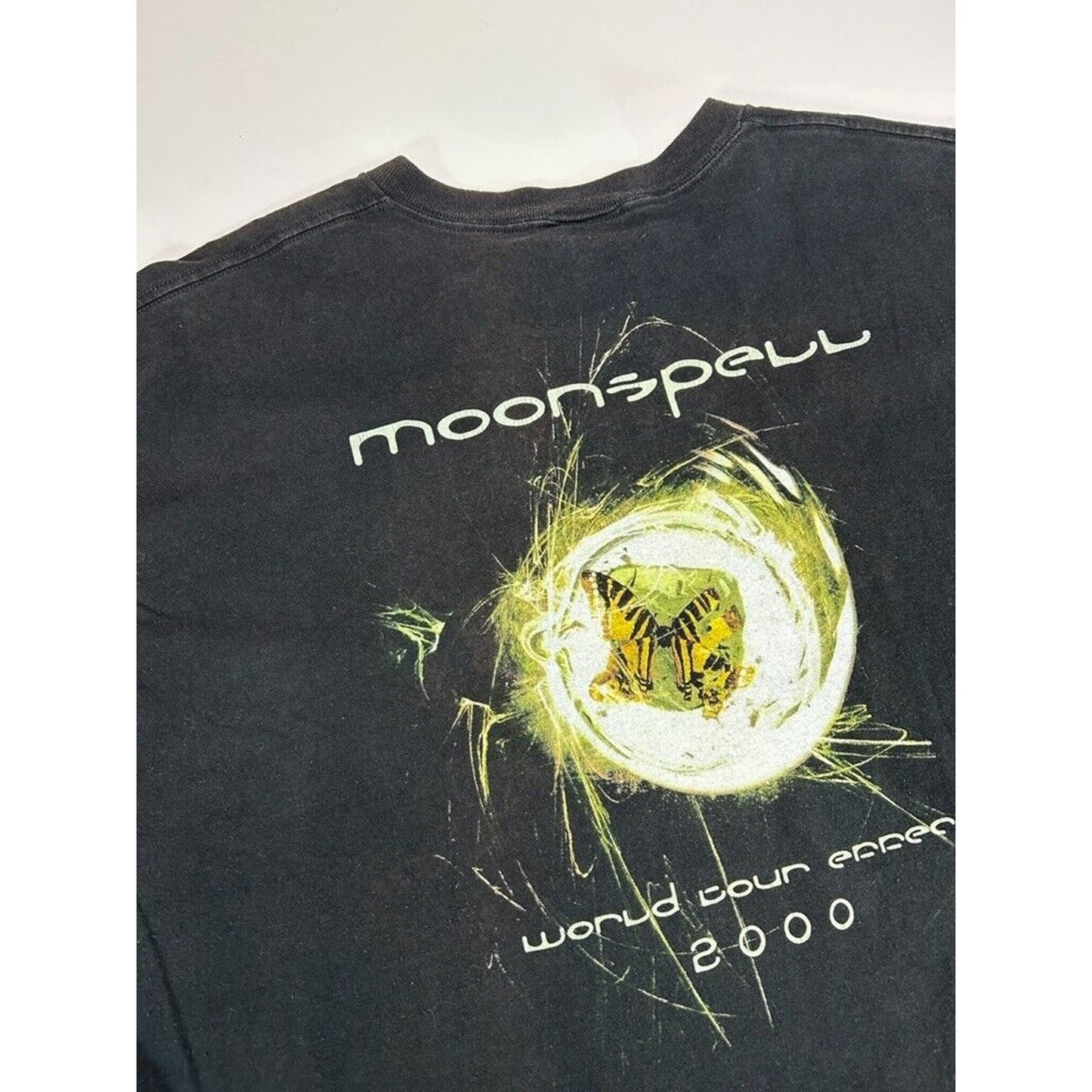 Vintage 2000 Moonspell World Tour Metal Music Graphic T-Shirt Size XL