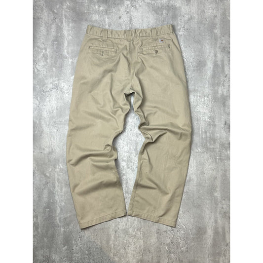 Vintage Carhartt Blended Twill Khaki Workwear Chino Pants Size 36 Beige