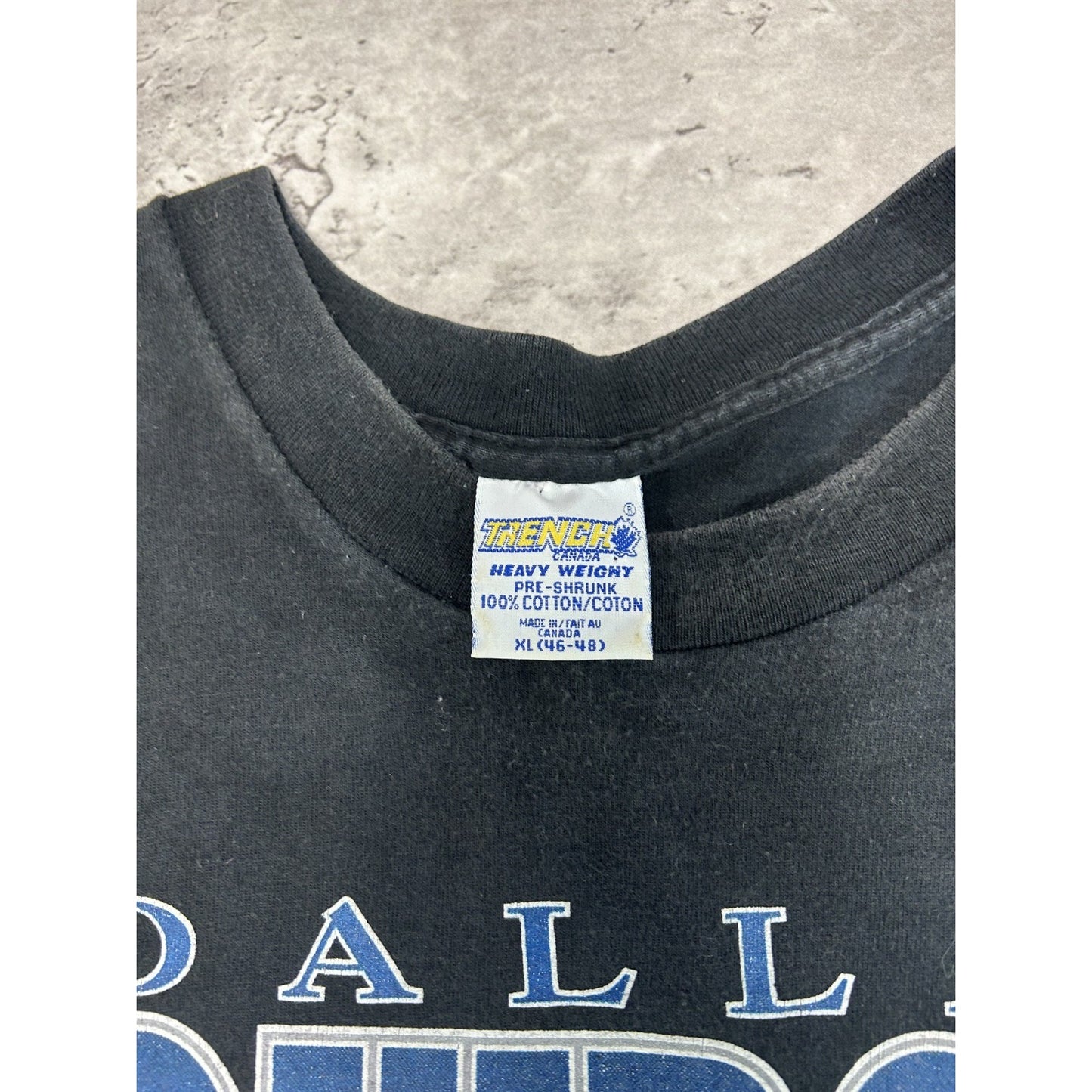Vintage 1994 Dallas Cowboys NFL Realism Graphic Football T-Shirt Size XL Black