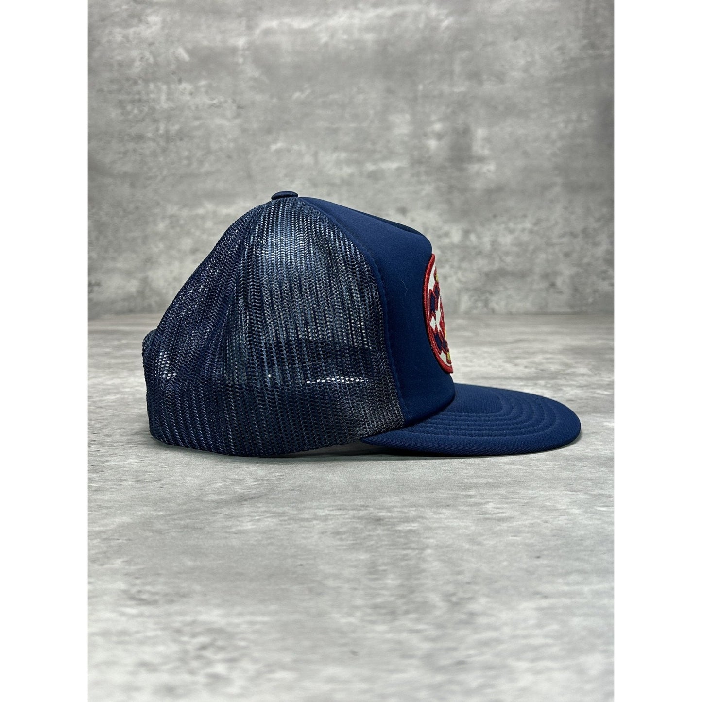 Vintage 80s/90s Navy Club Woodstock Embroidered Trucker Snapback Hat OSFA