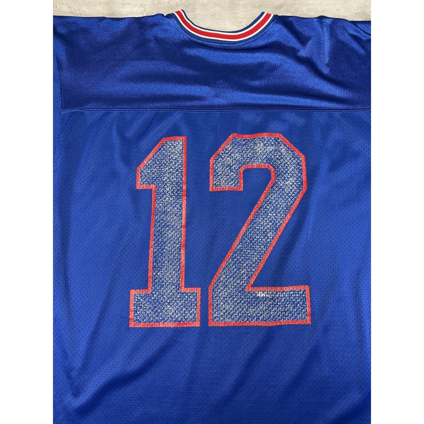 Vintage 90s Jim Kelly #12 Buffalo BIlls NFL Champion Football Jersey Size XL