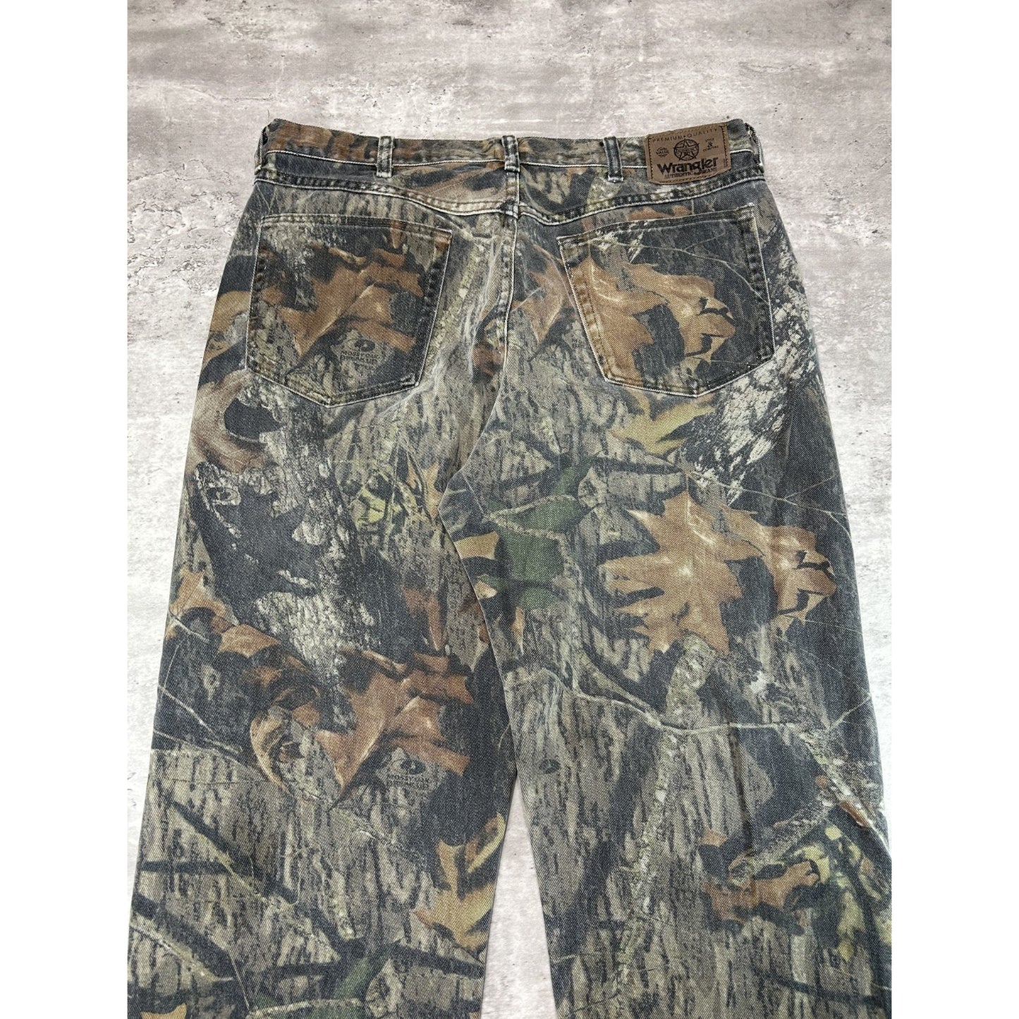 Vintage Wrangler Tree Camo Double Knee Hunting Pants Size 36