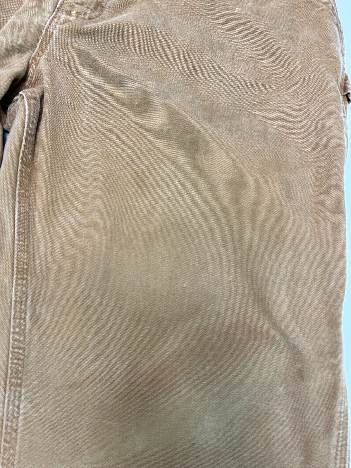 Vintage Carhartt Canvas Work Wear Carpenter Pants Size 34W Beige