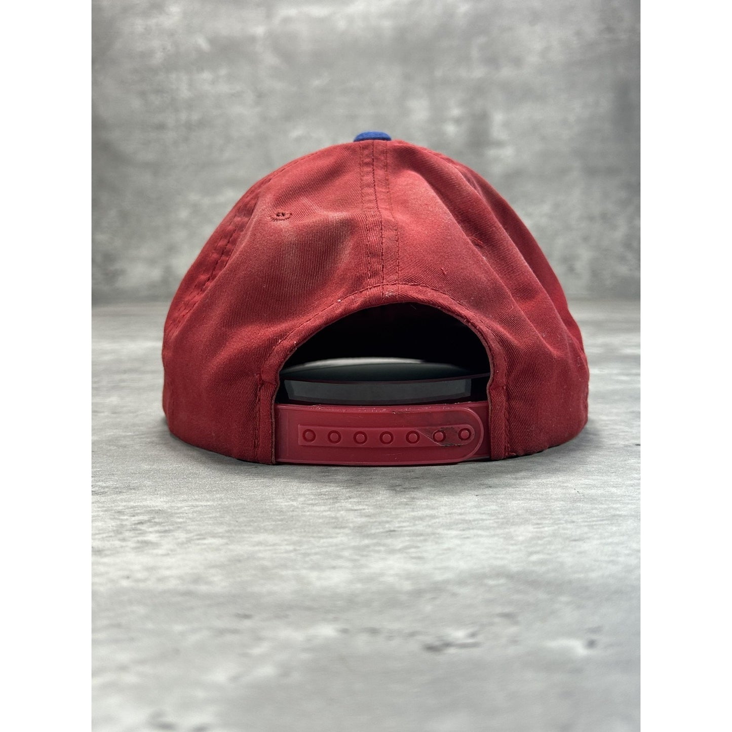 Vintage 90s Texas Rangers MLB Embroidered Arc Spellout Snapback Hat OSFA