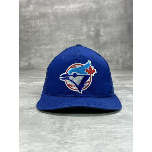 Vintage 80s/90s Toronto Blue Jays MLB Embroidered Logo Trucker Snapback Hat OSFA
