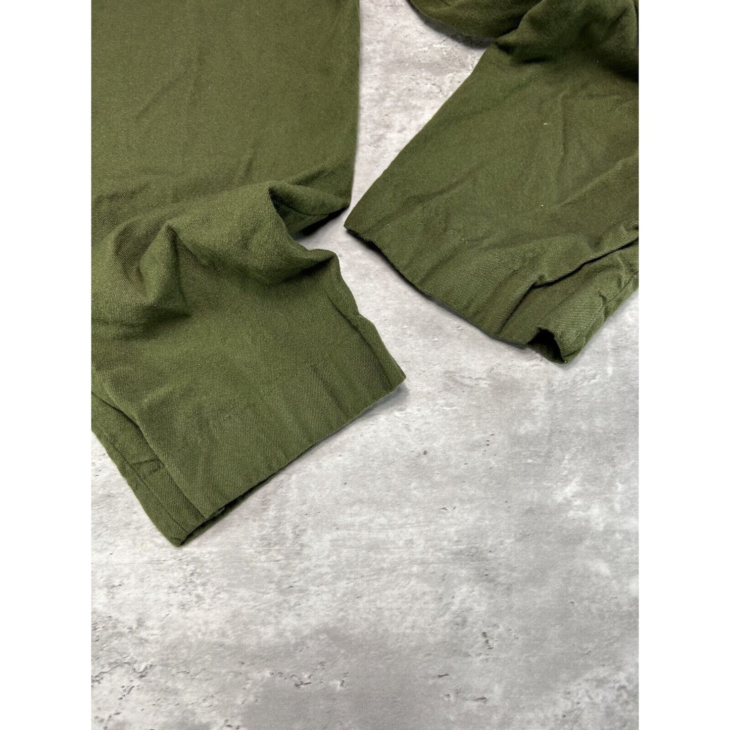 Vintage 1960s Wool Military Cargo Trouser Style Pants Size 34 Olive Green