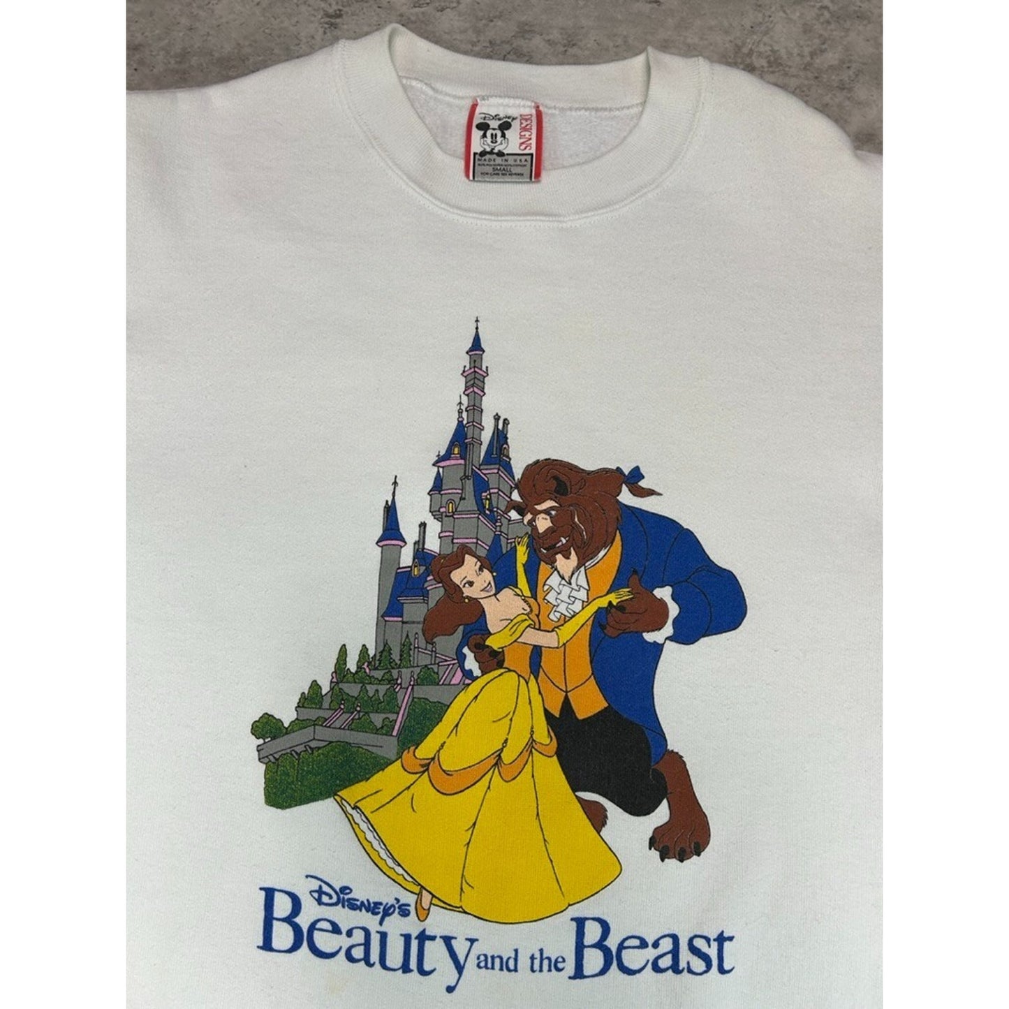 Vintage 80s/90s Disney Beauty Of The Beast Movie Promo Sweatshirt Size Small