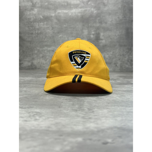 Vintage 90s Pittsburgh Penguins NHL Embroidered Logo Hockey Strapback Hat OSFA