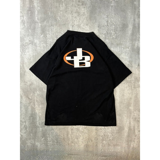 Vintage 90s John Barry Country Music Portrait Graphic T-Shirt Size XL Black