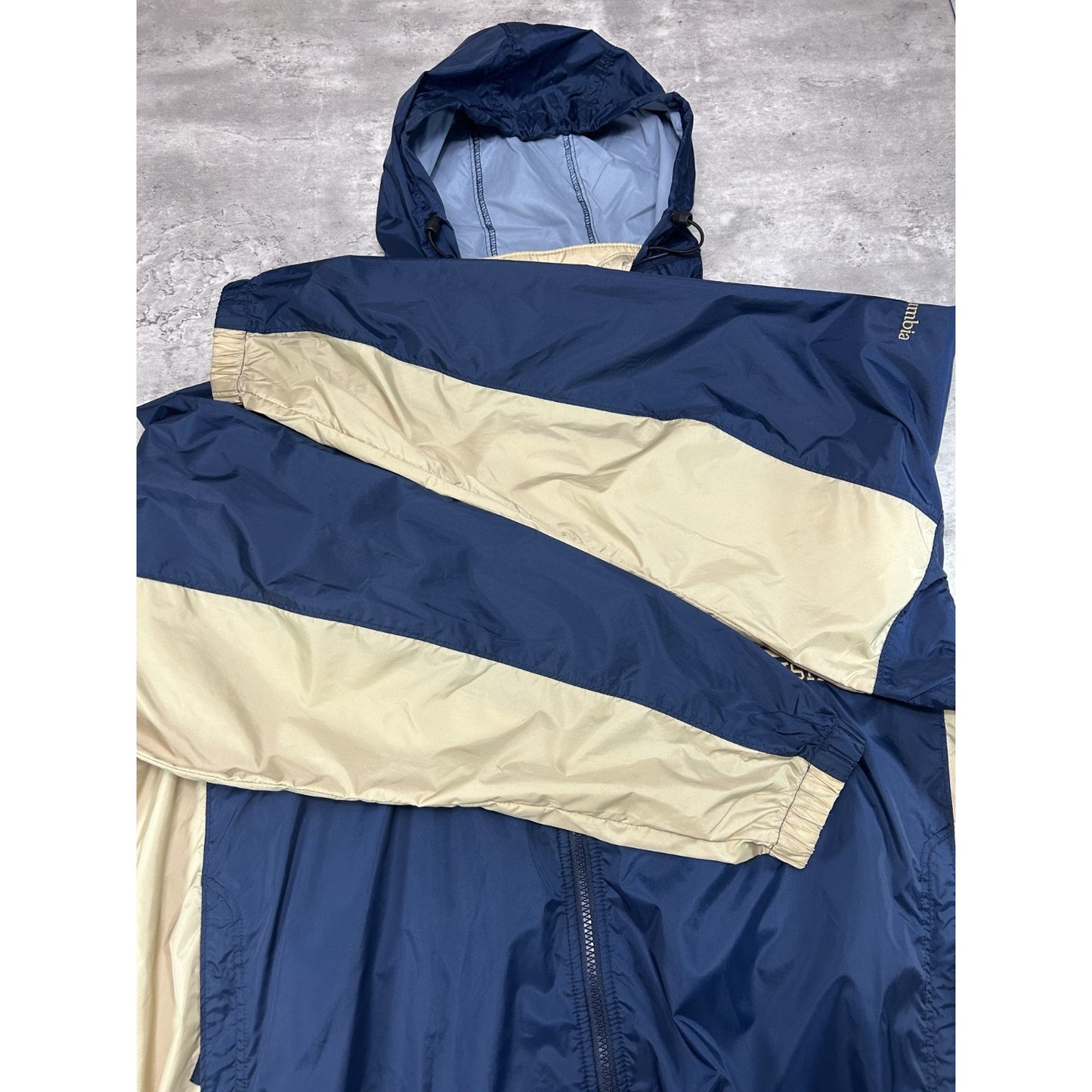 Vintage 90s Notre Dame Fighting Irish NCAA Embroidered Windbreaker Jacket Sz XL