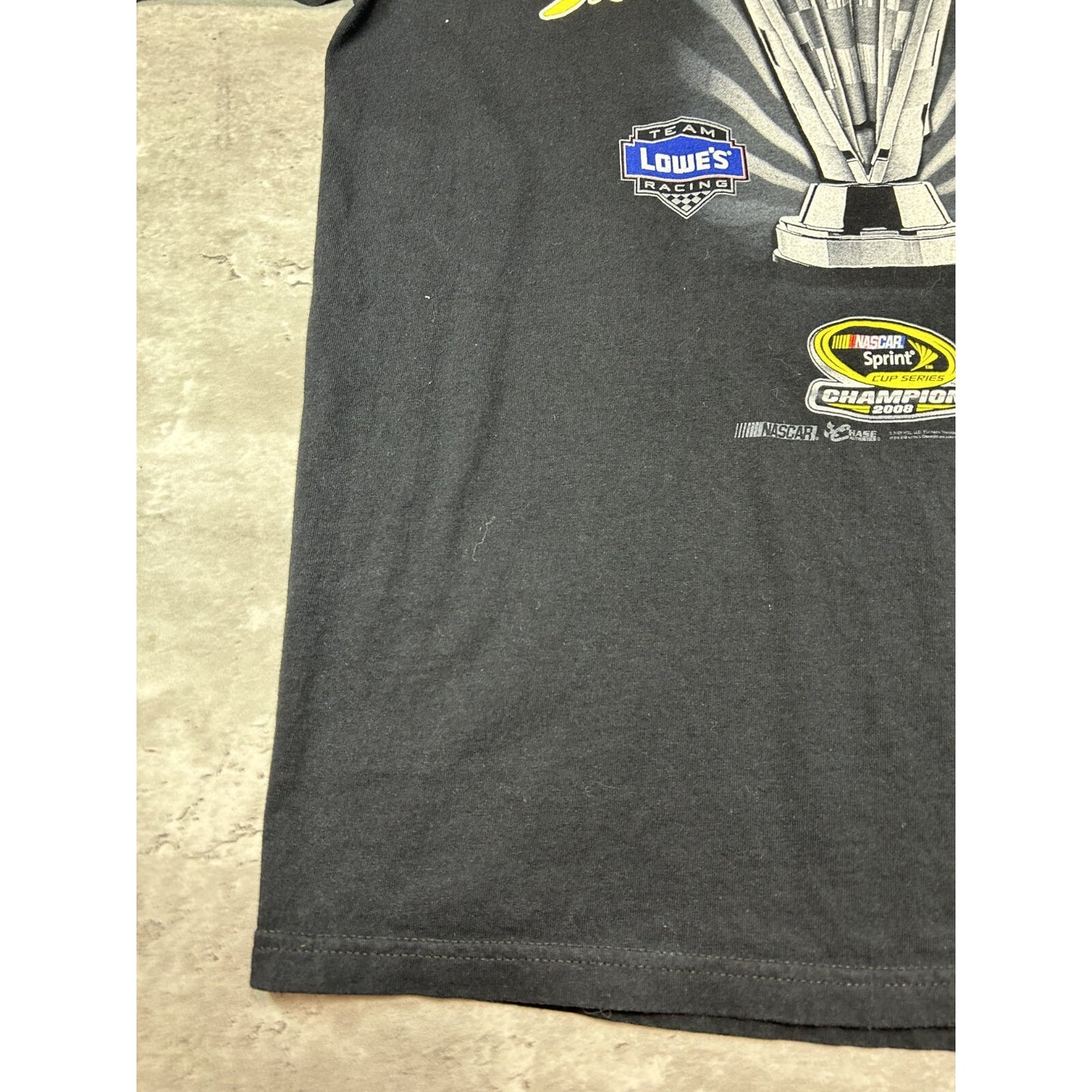 Jimmie Johnson #48 Nascar Three Time Sprint Cup Champion T-Shirt Size Large