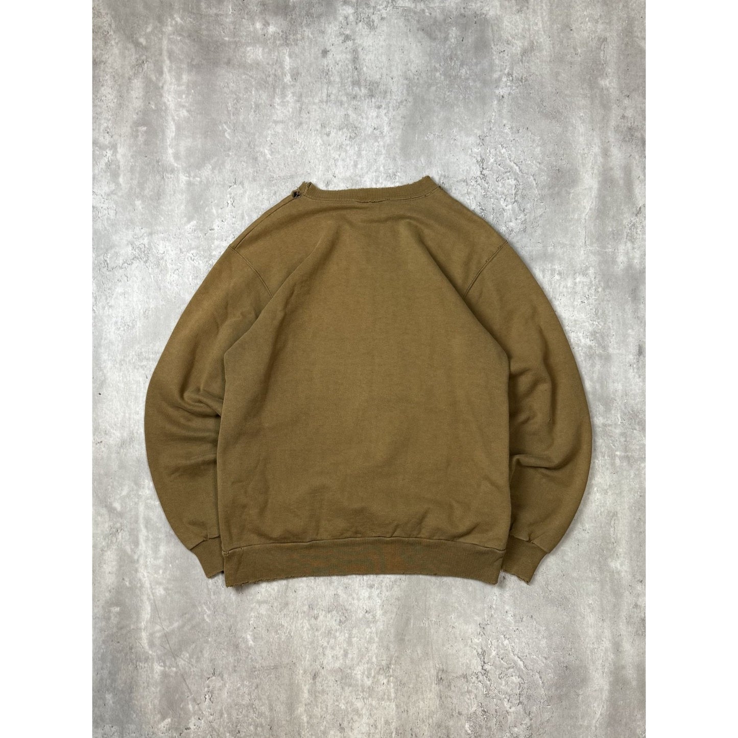 Vintage 90s Reebok Distressed Tonal Embroidered Logo Sweatshirt Size Medium