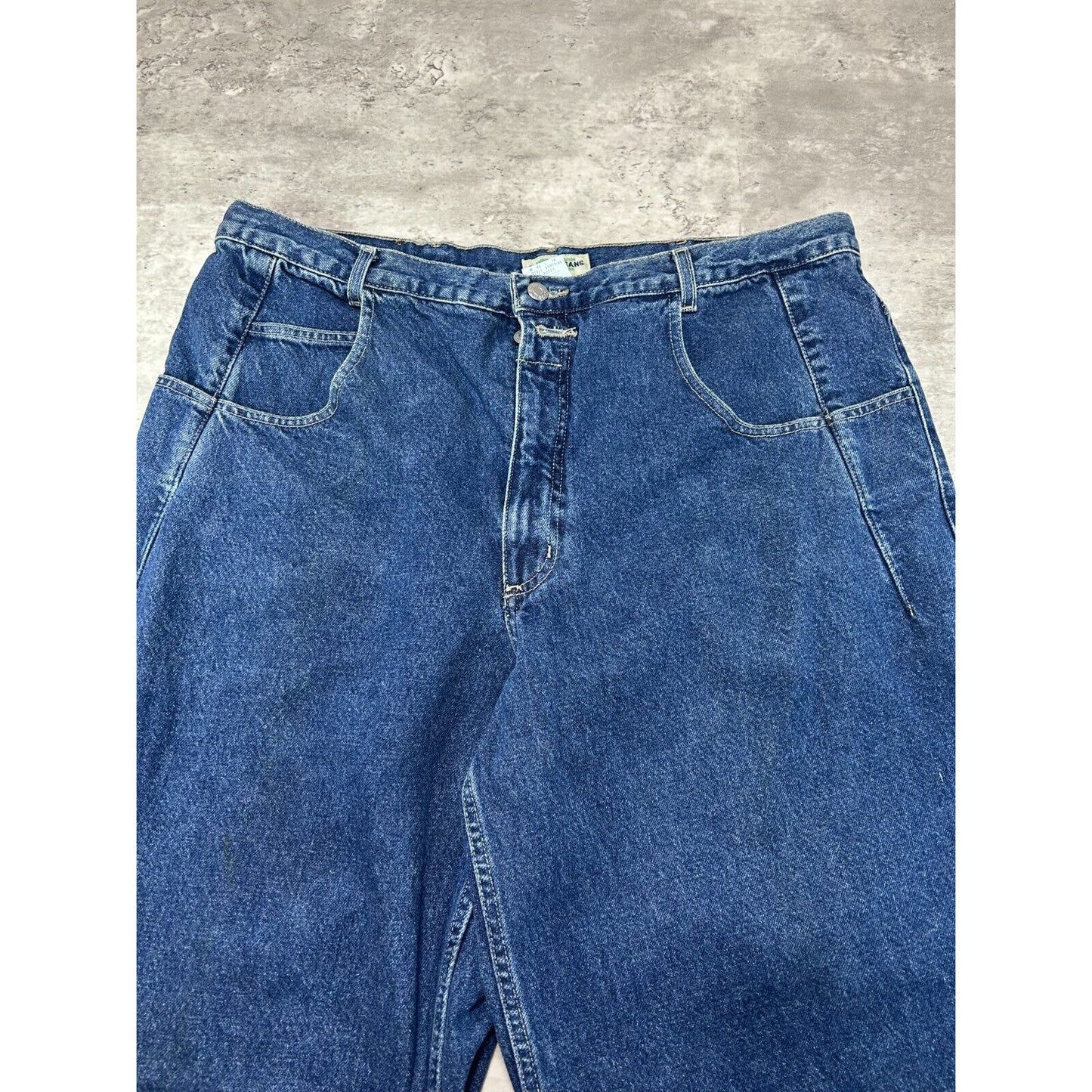 Vintage 90s Guess Jeans Dark Wash Denim Pants Size 40 Blue