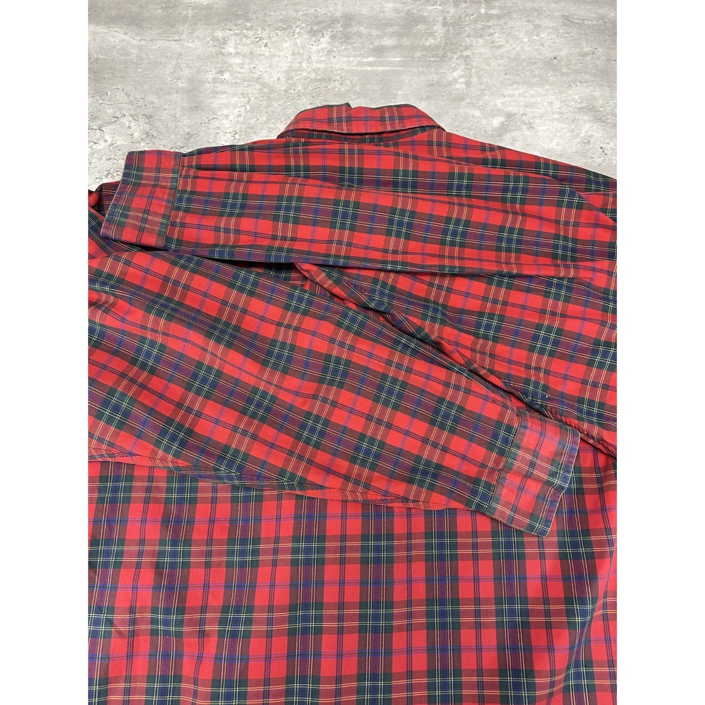 Vintage Polo Ralph Lauren Plaid Print Long Sleeve Button Up Shirt Size XL