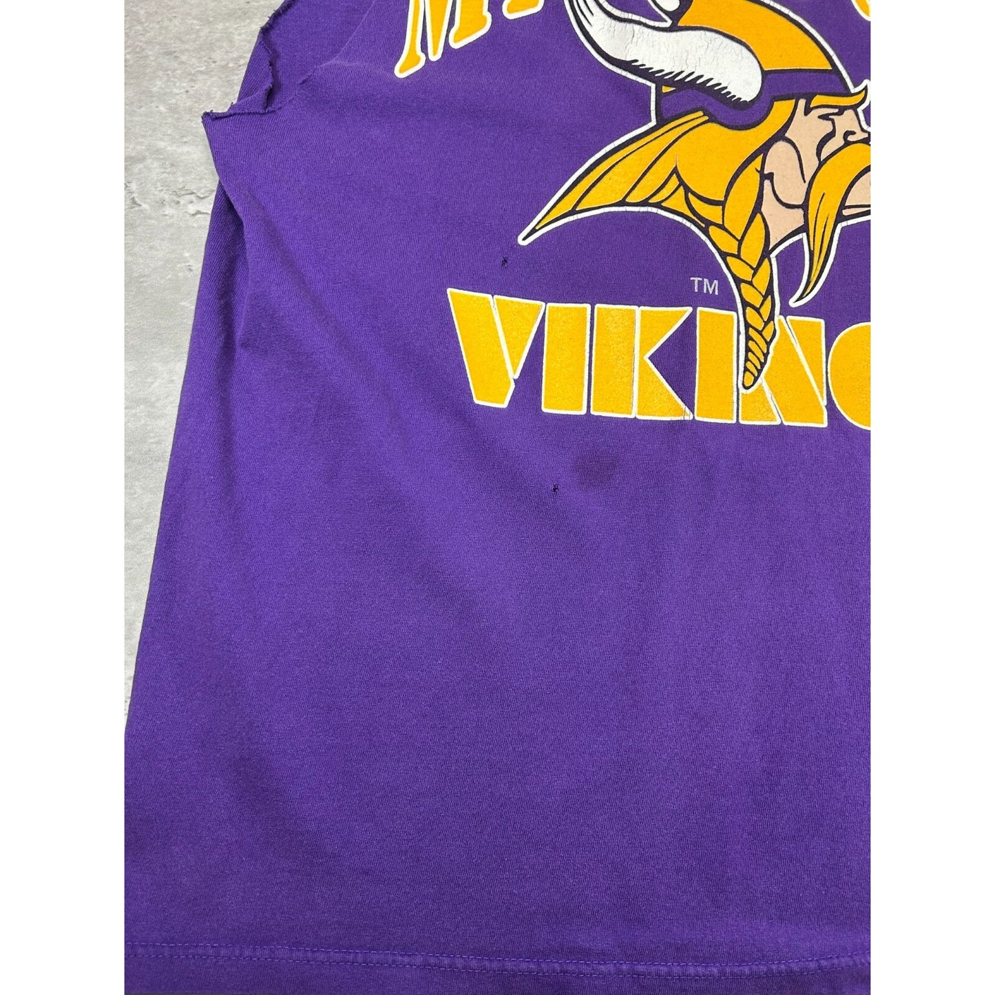 Vintage 90s Cris Carter #80 Minnesota Vikings NFL Sleeveless T-Shirt Size Large
