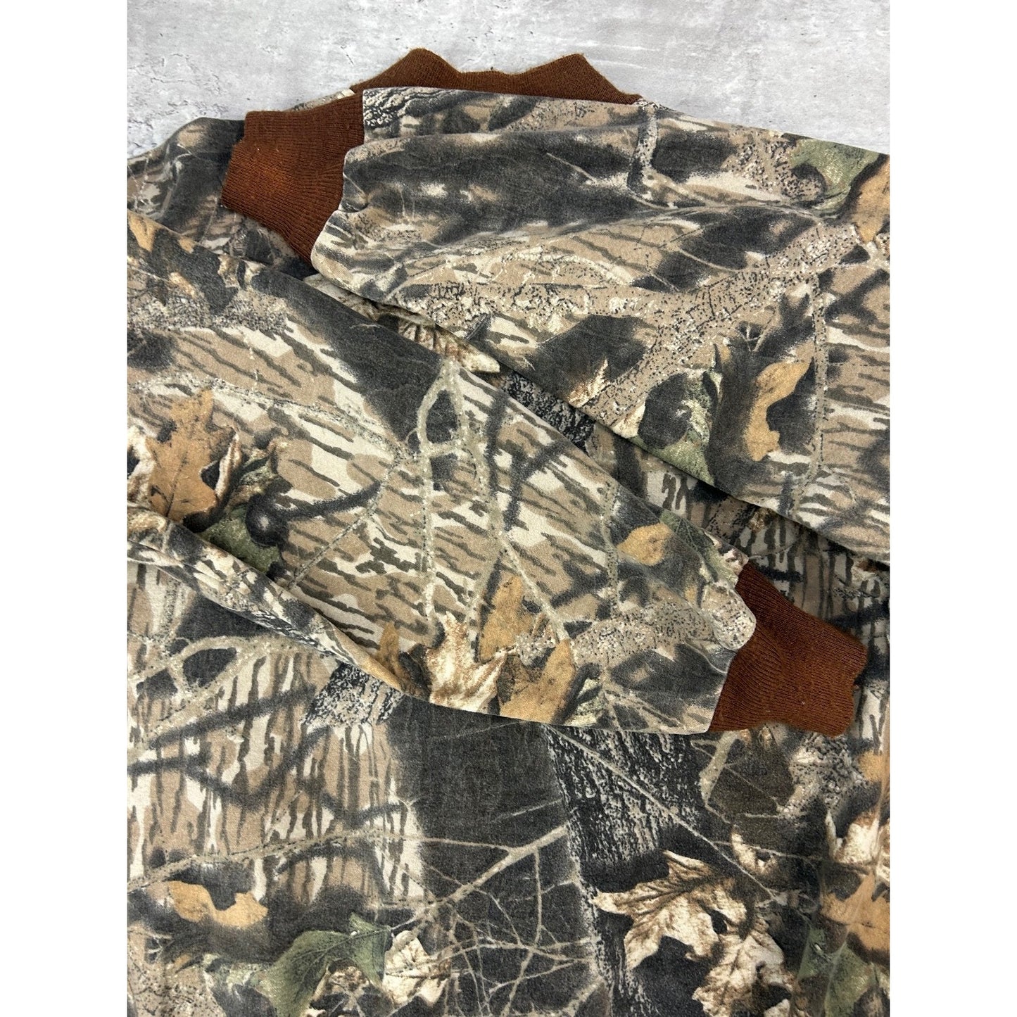 Vintage 80s/90s Mossy Oak Break Up Tree Camo HUnting Bomber Jacket Size 2XL