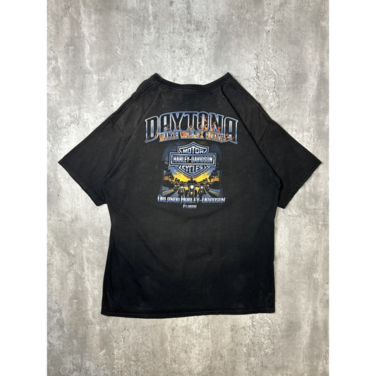 Harley Davidson Motorcycles Daytona BIke Week Graphic T-Shirt Size XL Black