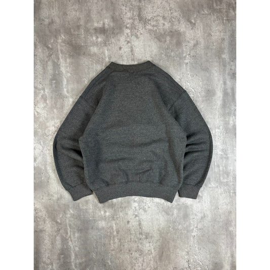 Vintage 80s/90s Guess Athletics Embroidered Crest Sweatshirt Size XL Gray